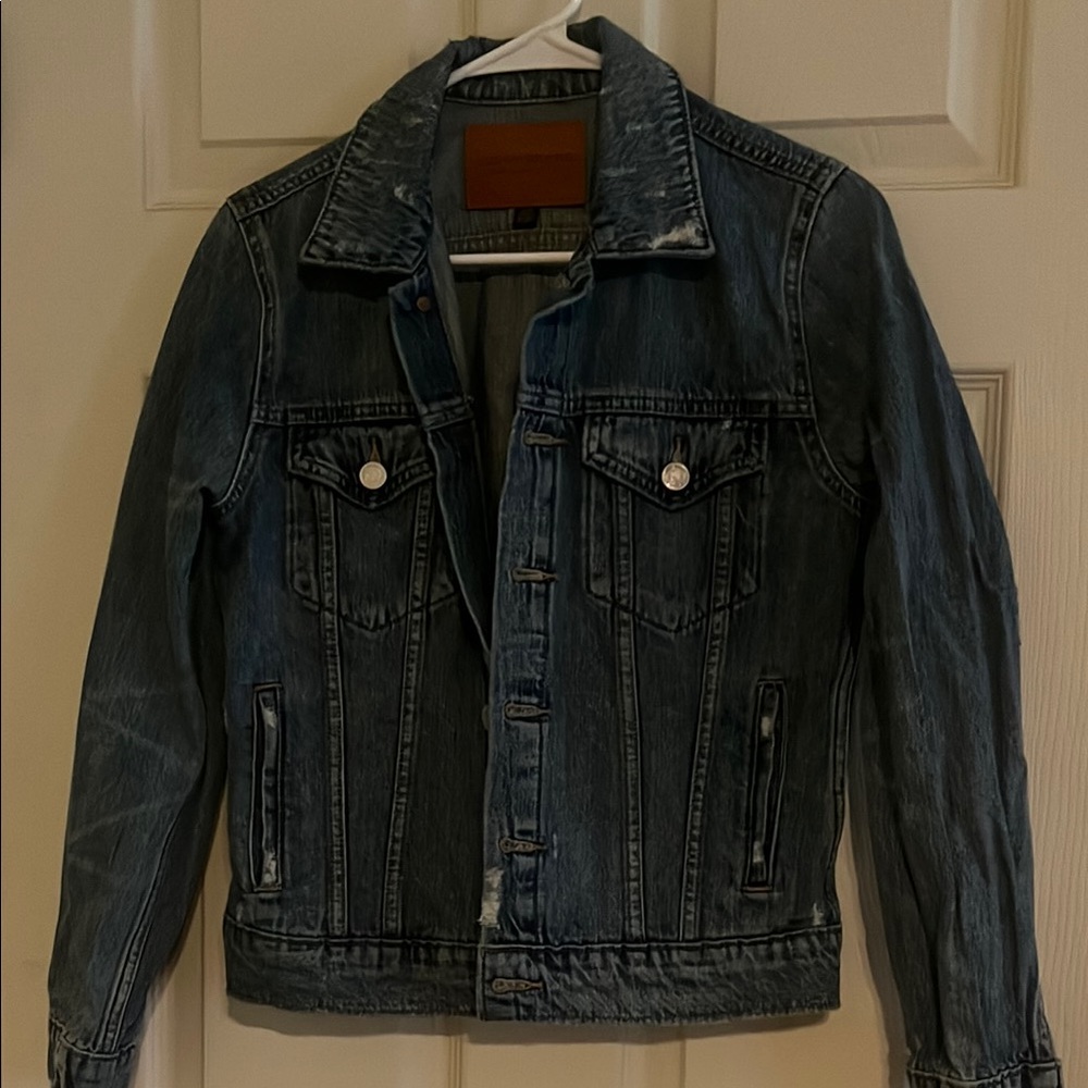 Lucky Brand Blue Lightweight Trucker Jacket